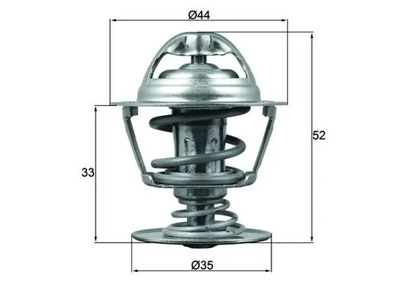 Termostat, chladivo MAHLE TX17388D