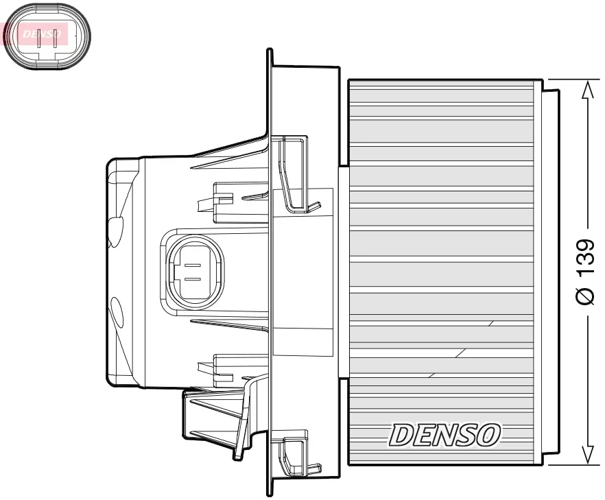 vnitřní ventilátor DENSO DEA21012