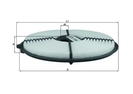 Vzduchový filtr KNECHT LX733