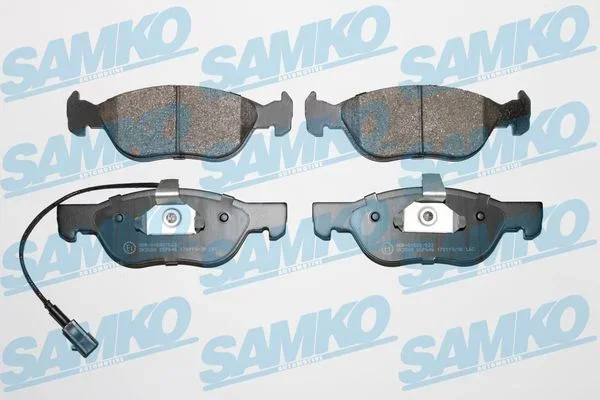 Sada brzdových destiček, kotoučová brzda SAMKO 5SP646