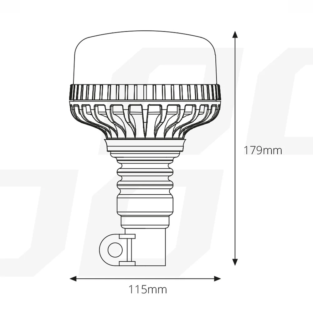 VÝSTRAŽNÁ SVĚTLO KOGUT 36 LED FLEX R65 AMIO 02293 - Obrázek 5