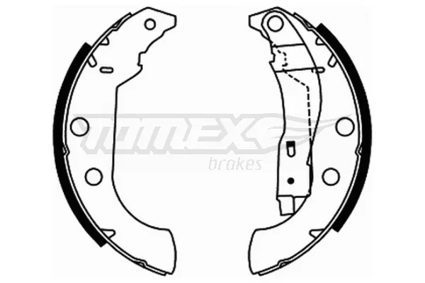 Sada brzdových čelistí Tomex Brakes TX21-67