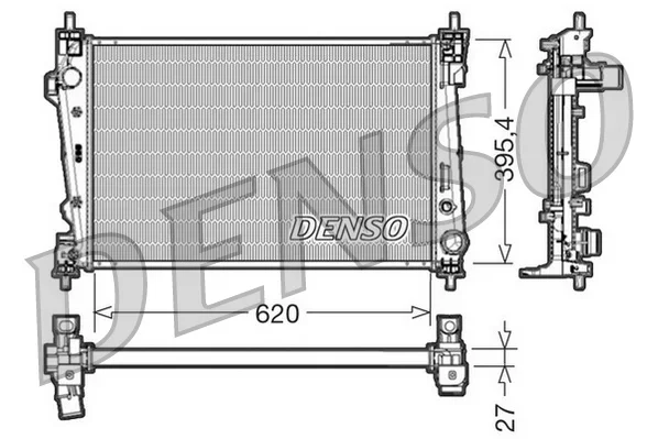 Chladič, chlazení motoru DENSO DRM01007 Chladič, chlazení motoru DENSO DRM01007