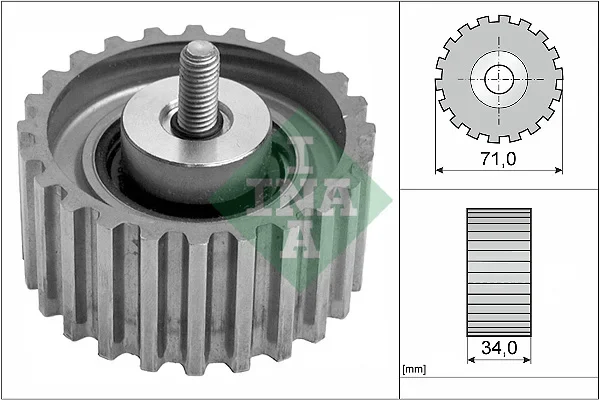 Vratna/vodici kladka, ozubeny remen Schaeffler INA 532044110