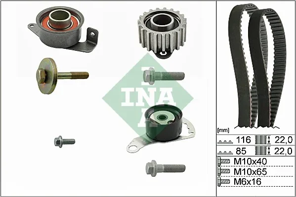 ozubení,sada rozvodového řemene Schaeffler INA 530010410