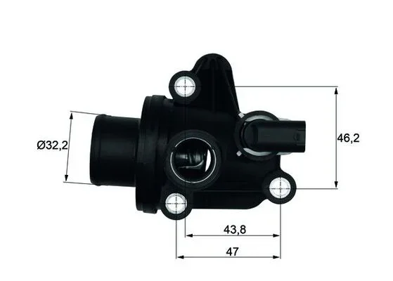 Termostat, chladivo MAHLE TI1287