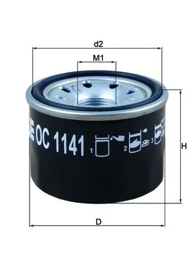 Olejový filtr MAHLE OC1141