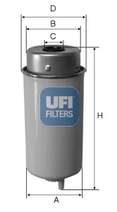 Palivový filtr UFI 24.458.00