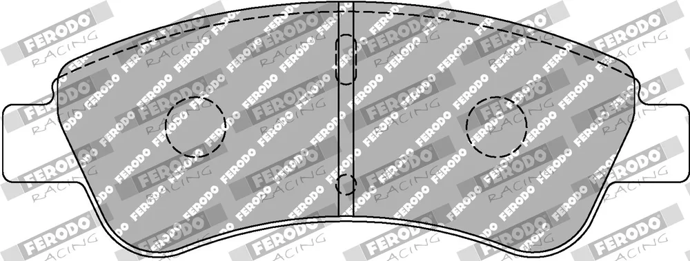 Sada brzdových destiček, kotoučová brzda FERODO RACING FCP1399H