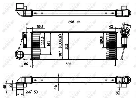 Chladič turba NRF 30899