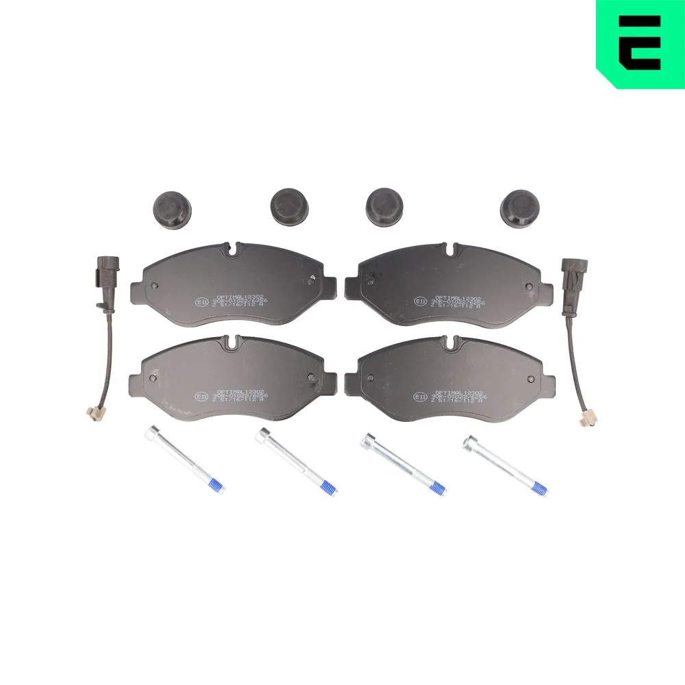 Sada brzdových destiček, kotoučová brzda OPTIMAL BP-12302