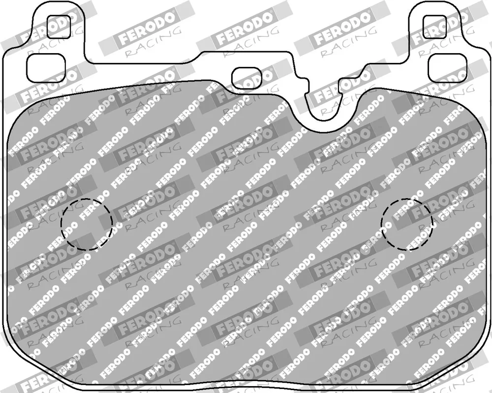 Sada brzdových destiček, kotoučová brzda FERODO RACING FCP4611W
