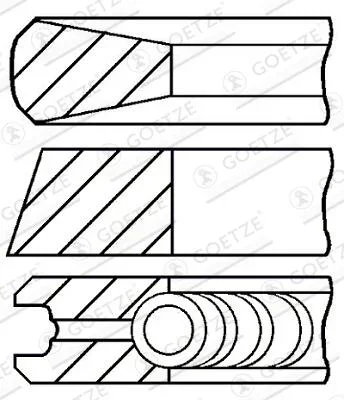 Sada pistnich krouzku GOETZE ENGINE 08-138006-00