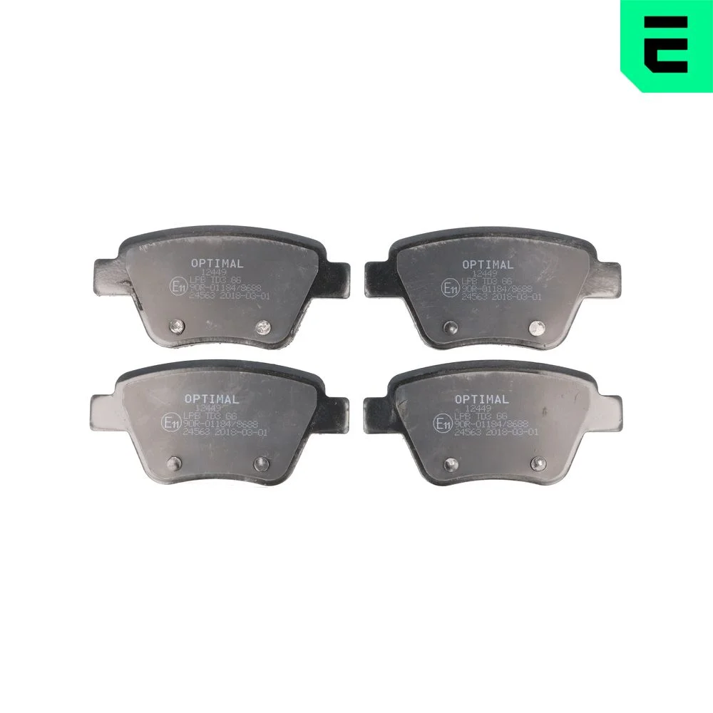 Sada brzdových destiček, kotoučová brzda OPTIMAL BP-12449