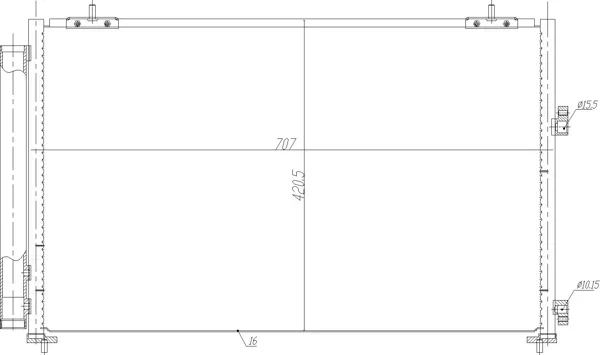 CHLADIČ DO KLIMAT.TOYOTA RAV 4 12- HART 621613