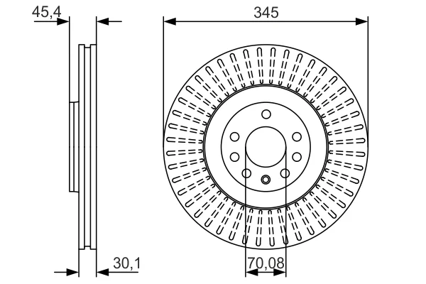 Brzdový kotouč BOSCH 0986479A24