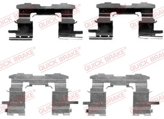 Sada prislusenstvi, oblozeni kotoucove brzdy QUICK BRAKE 109-1631