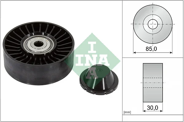 Vratná/vodicí kladka, klínový žebrový řemen Schaeffler INA 532092010