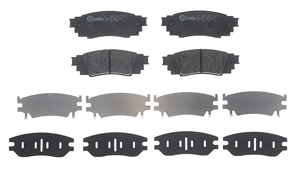 Sada brzdových destiček, kotoučová brzda BREMBO P83160