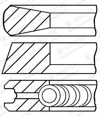 Sada pistnich krouzku GOETZE ENGINE 08-783800-00