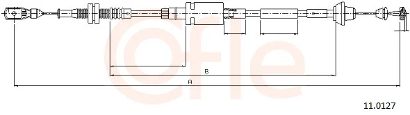 Lanko plynu COFLE 11.0127 – OE 1018293