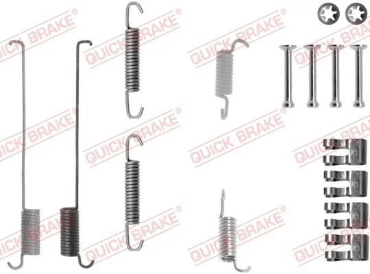 Sada příslušenství, brzdové čelisti QUICK BRAKE 105-0739