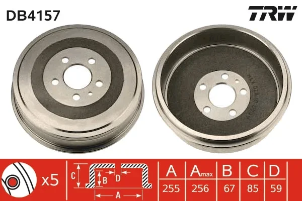 Brzdový buben TRW DB4157