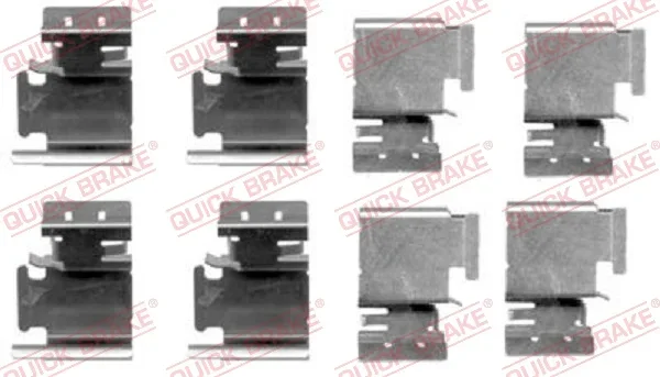 Sada prislusenstvi, oblozeni kotoucove brzdy QUICK BRAKE 109-1298