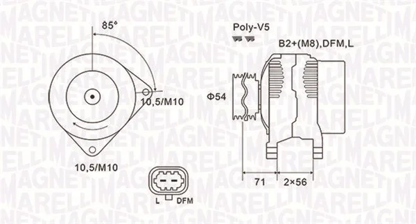 generátor MAGNETI MARELLI 063731973010