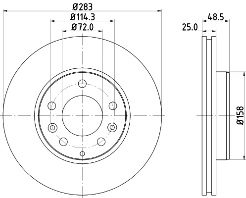 Brzdový kotouč HELLA 8DD355110-361
