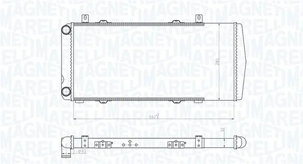 Chladič, chlazení motoru MAGNETI MARELLI 350213180100
