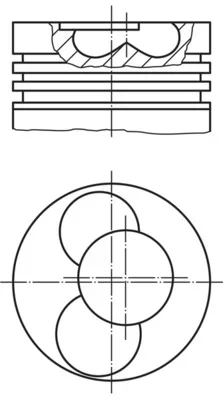 Píst MAHLE 0304002