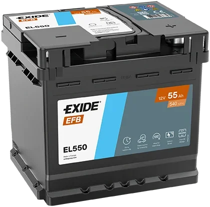 startovací baterie EXIDE EL550 startovací baterie EXIDE EL550