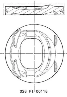 Píst MAHLE 028PI00118001
