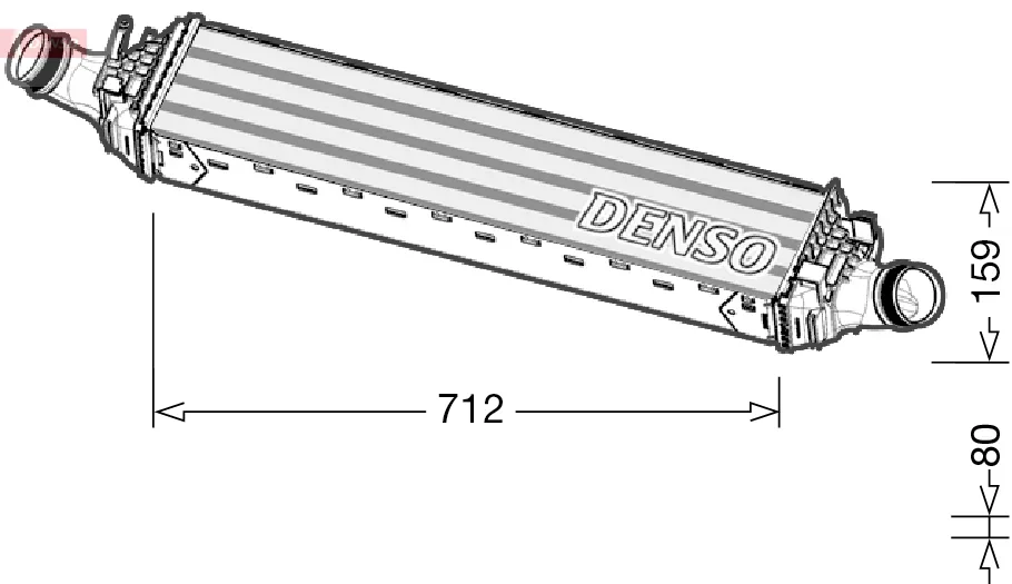 Chladič turba DENSO DIT02038 Chladič turba DENSO DIT02038