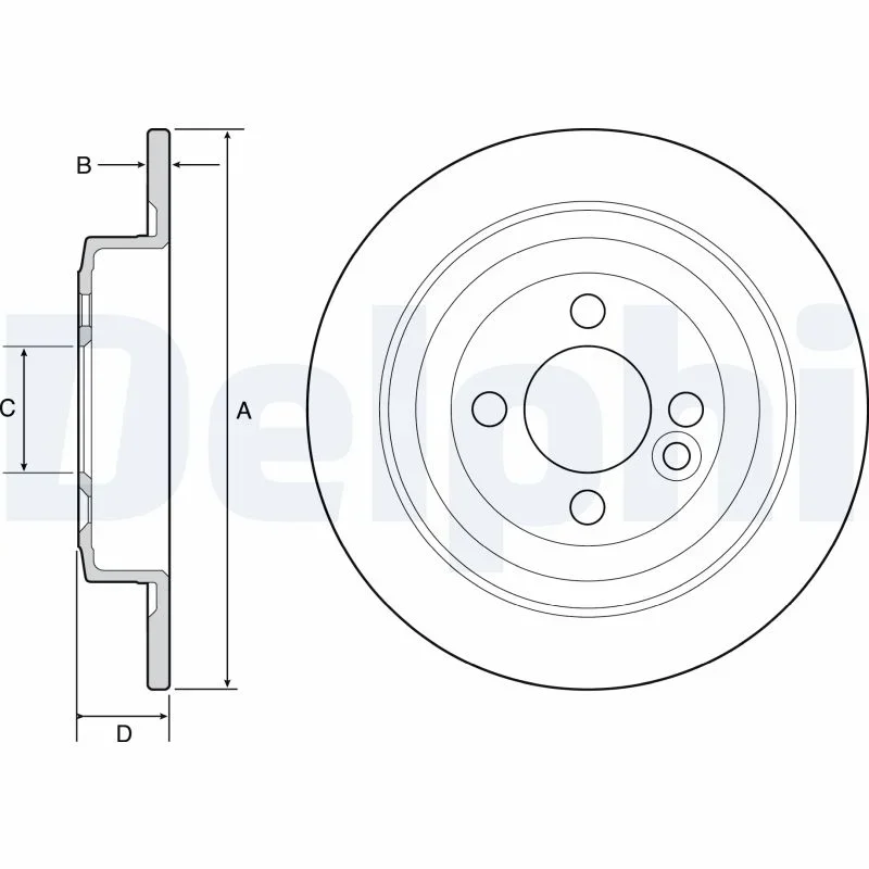 Brzdový kotouč DELPHI BG4560C – OE 34216784389