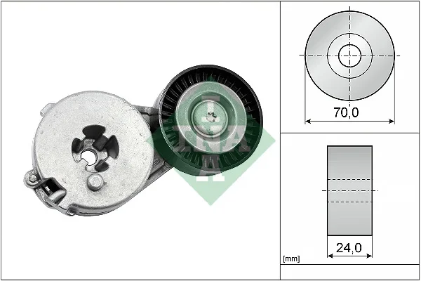 Napinaci rameno, zebrovany klinovy remen Schaeffler INA 534033310