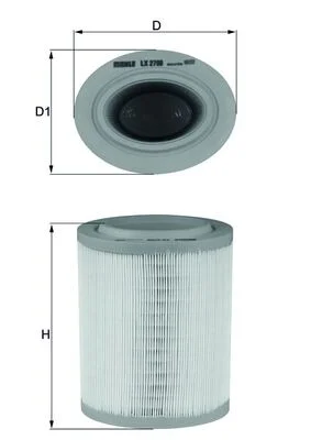 Vzduchový filtr MAHLE LX2790