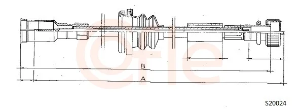 Hřídel tachometru COFLE S20024 – OE 1268282