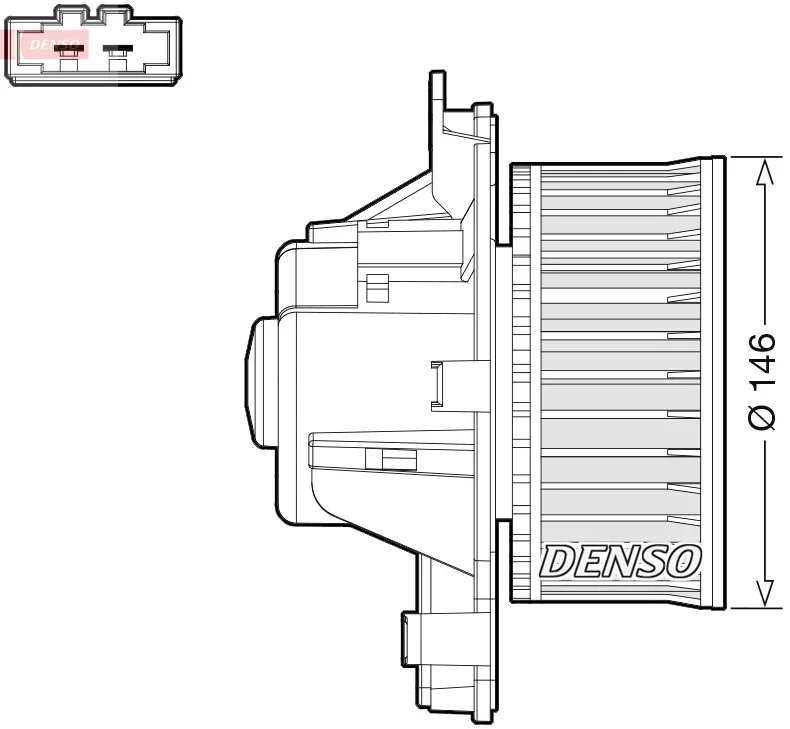 vnitřní ventilátor DENSO DEA21014 – OE 6441CP