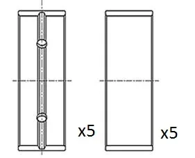 Hlavní ložiska klikového hřídele FAI AutoParts BM1045-STD