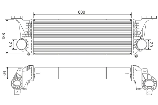 Chladič turba VALEO 818315