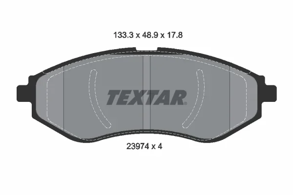 Sada brzdových destiček, kotoučová brzda TEXTAR 2397401