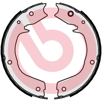 Sada brzdových čelistí, parkovací brzda BREMBO S54524