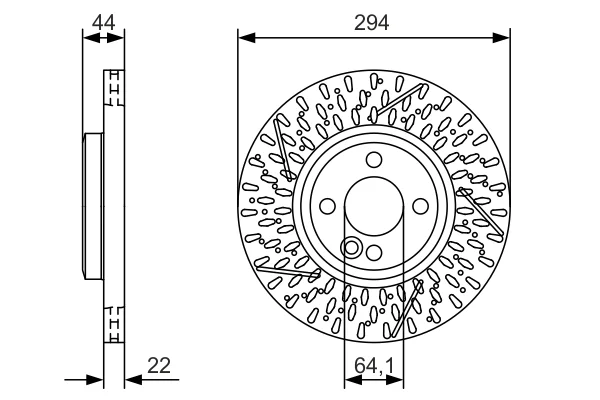 Brzdový kotouč BOSCH 0986479A69