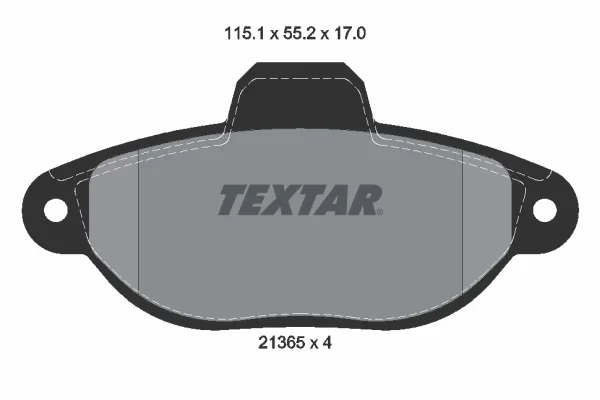 Sada brzdových destiček, kotoučová brzda TEXTAR 2136502