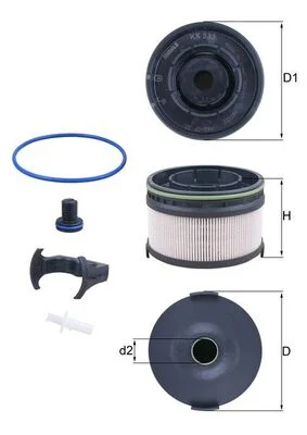 Palivový filtr MAHLE KX533KIT