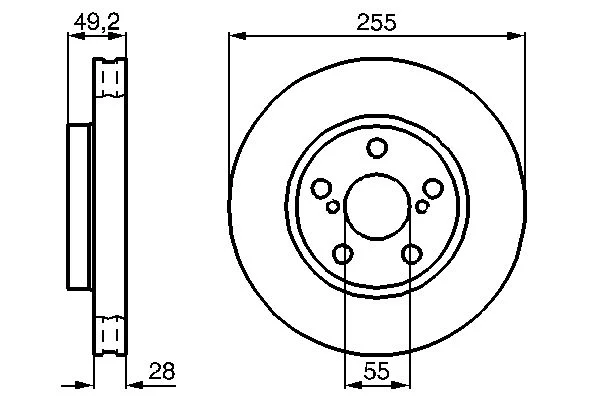 BO 0986478858 Brzdový kotouč BOSCH